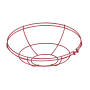 Millennium Lighting RLM 12" Wire Guard Accessory Satin Red