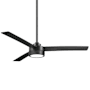 MinkaAire Roto 52" 3 Blade Hanging Indoor LED Ceiling Fan with Remote Control Coal