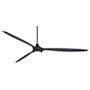 MinkaAire Pierce 84" 3 Blade LED Ceiling Fan with Remote Included Coal / Shou Sugi Ban