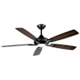 MinkaAire Dyno 52" 5 Blade Indoor LED Ceiling Fan with Remote Included Coal / Dark Textured Walnut