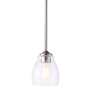 Minka Lavery Winsley 5" Wide Vantage Mini Pendant with Seedy Glass Shade Brushed Nickel