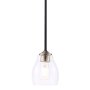 Minka Lavery Winsley 5" Wide Vantage Mini Pendant with Seedy Glass Shade Coal / Stained Brass