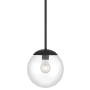 Minka Lavery Auresa 8" Wide Mini-Pendant / Semi-Flush Convertible Vantage Globe Ceiling Fixture Coal