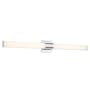 Minka Lavery Vantage 38" Wide Adjustable CCT LED Bath Bar with White Cylindrical Shade Chrome