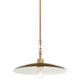 Minka Lavery York 16" Wide Pendant Natural Brass