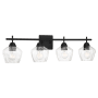 Minka Lavery Camrin 4 Light 31" Wide Vantage Bathroom Vanity Light Coal
