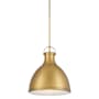 Minka Lavery Lynk 17" Wide Pendant with Etched Opal Glass Shade Legacy Brass