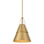 Minka Lavery Springfield 12" Wide Pendant with Steel Shade Legacy Brass