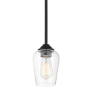 Minka Lavery Shyloh 1 Light 5" Wide Vantage Convertible Mini Pendant / Semi-flush Ceiling Fixture Coal