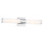 Minka Lavery Vantage 24" Wide Adjustable CCT LED Bath Bar with White Cylindrical Shade Chrome