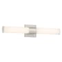 Minka Lavery Vantage 24" Wide Adjustable CCT LED Bath Bar with White Cylindrical Shade Brushed Nickel