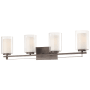 Minka Lavery Parsons Studio 4 Light 33" Wide Vantage Bathroom Vanity Light Smoked Iron