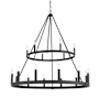 Minka Lavery Dutton 18 Light 43" Wide Taper Candle Style Chandelier Coal