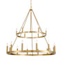 Minka Lavery Dutton 18 Light 43" Wide Taper Candle Style Chandelier Signature Brass
