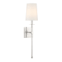 Minka Lavery Calera 23" Tall Wall Sconce with Fabric Shade Polished Nickel
