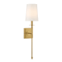Minka Lavery Calera 23" Tall Wall Sconce with Fabric Shade Signature Brass