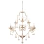 Minka Lavery Colonial Charm 9 Light 34" Wide Taper Candle Style Chandelier White Wash Clay