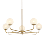 Minka Lavery Whitehall 5 Light 38" Wide Chandelier Legacy Brass