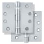 Miseno 4 x 4 Ball Bearing Square Corner Door Hinge - Pair Satin Chrome