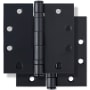 Miseno 4-1/2 x 4-1/2 Ball Bearing Square Corner Door Hinge - Pair Matte Black