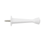 Miseno Rigid Doorstop 3 in. Tapered Profile White