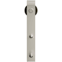 Miseno 60" Bent Strap Barn Door Hardware Kit Satin Nickel