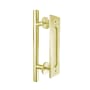Miseno 7" Long Center to Center Barn Door Handle/Pull Set Champagne Brass