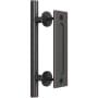 Miseno 7" Long Center to Center Barn Door Handle/Pull Set Oil Rubbed Bronze