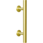 Miseno 7" Long Center to Center Barn Door Rod Pull Handle Champagne Brass