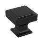 Miseno Nord 1-3/16 Inch Square Cabinet Knob Matte Black