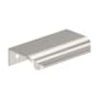 Miseno Lassen 2-3/16 Inch Center to Center Finger Cabinet Pull Brushed Satin Nickel