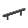 Miseno Hudson 3-3/4 Inch Center to Center Bar Cabinet Pull - Pack of 25 Matte Black