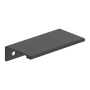 Miseno Mulberry 2-3/16 Inch Center to Center Finger Cabinet Pull - Pack of 10 Matte Black