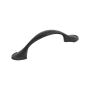Miseno Whitewood 3 Inch Center to Center Arch Cabinet Pull Matte Black