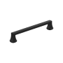 Miseno Huntington 6-5/16 Inch Center to Center Handle Cabinet Pull - Pack of 10 Matte Black