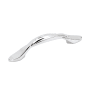 Miseno Elm 3 Inch Center to Center Handle Cabinet Pull - Pack of 10 Polished Chrome
