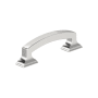 Miseno Sycamore 3 Inch Center to Center Handle Cabinet Pull - Pack of 10 Polished Chrome