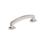 Miseno Sycamore 3-3/4 Inch Center to Center Handle Cabinet Pull - Pack of 25 Brushed Satin Nickel