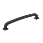 Miseno Monterey 6-5/16 Inch Center to Center Handle Cabinet Pull - Pack of 25 Matte Black