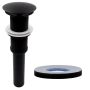 Miseno Umbrella Drain Assembly with Mounting Ring Matte Black