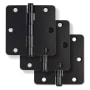 Miseno 3-1/2 x 3-1/2 Plain Bearing 1/4" Radius Corner Door Hinge - Pack of 3 Oil Rubbed Bronze