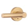 Miseno Elkton Round Rod Privacy Door Lever Set Satin Brass