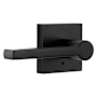 Miseno Lorton Flat Bar Privacy Door Lever Set Matte Black