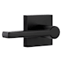 Miseno Lorton Flat Bar Passage Door Lever Set Matte Black