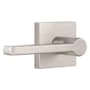 Miseno Lorton Flat Bar Passage Door Lever Set Satin Nickel