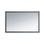 Miseno Sterling 48" W x 30" H Rectangular Wood Framed Bathroom Wall Mirror Grey