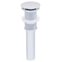 Miseno Pop-Up Vessel Sink Drain Without Overflow Polished Chrome