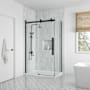 Miseno Bel 78-3/4" High x 31-1/8" Wide Shower Door Replacement Glass Oil Rubbed Bronze