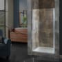 Miseno Pivot 72" High x 22-1/2 - 24-1/2" Wide Hinged Frameless Shower Door with 1/4" Clear Glass Chrome
