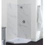 Miseno ReadySet 42" X 42" X 78" Two Panel Corner Shower Wall Kit Carrara White